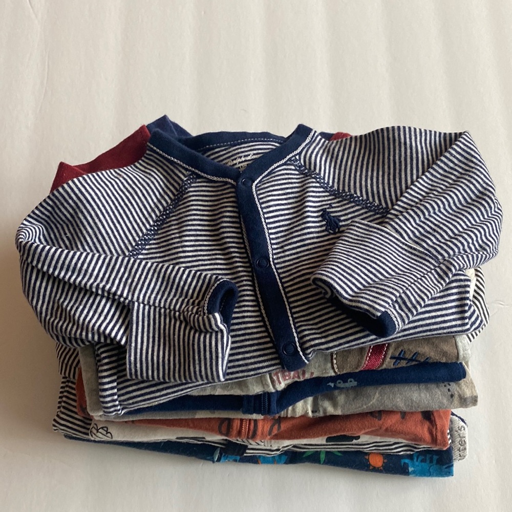 Ralph Lauren Baby (8 Count) Onesie PJ Bundle. Includes Various Brands and Sizes!